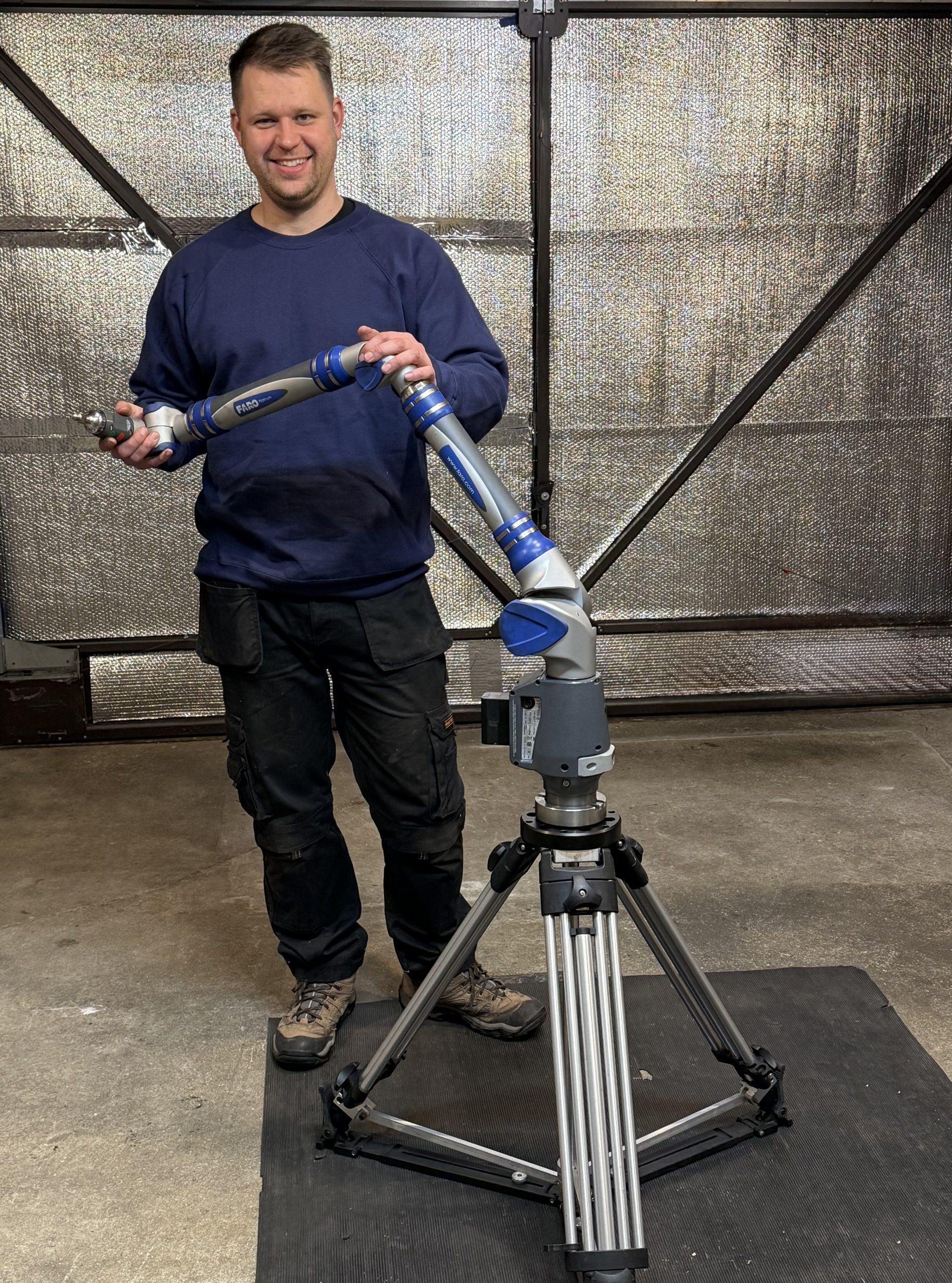 Niall Carmichael, MD, Torq Design - 3d scanning with Faro CMM Arm